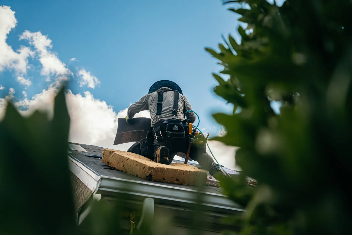 Tarping and dry-in on a Ridgeville commercial roof
